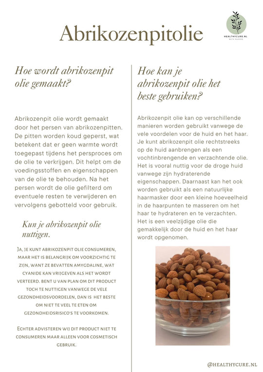Huile de noyau d'abricot 50ml