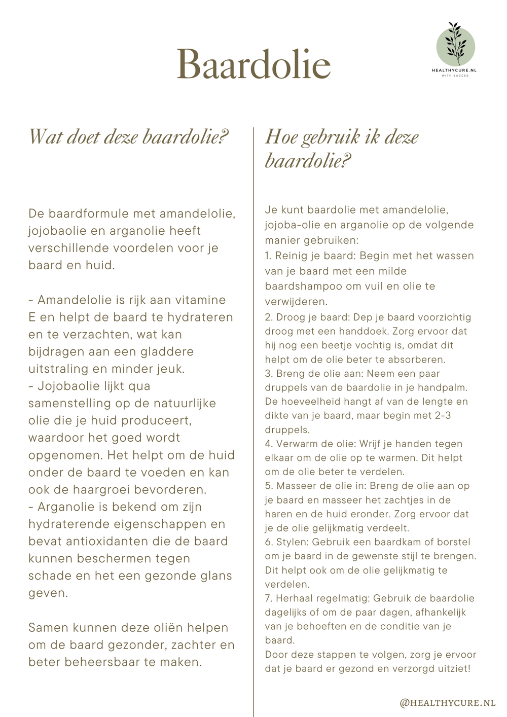 Baardolie 50ml