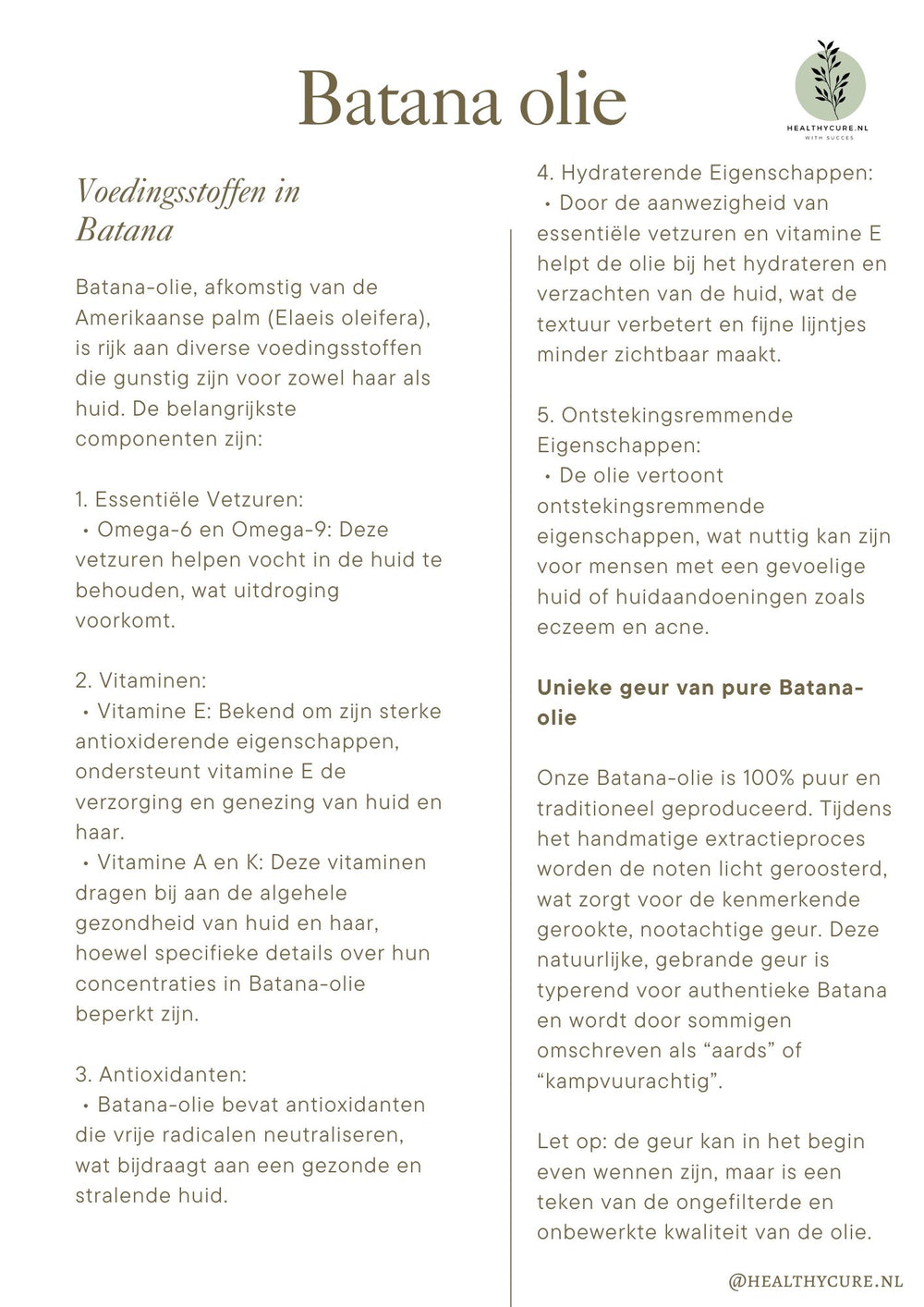 Batana Olie 100ml – Nieuw! Uitverkocht!!