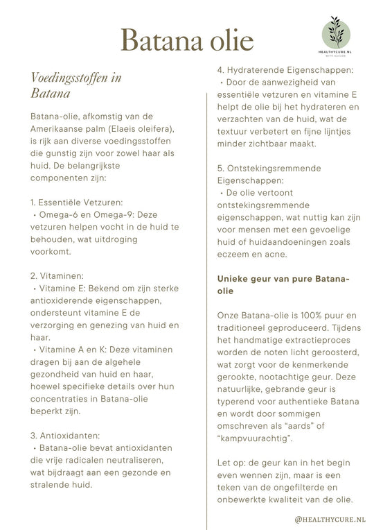 Batana Olie 100ml – Nieuw! Uitverkocht!!