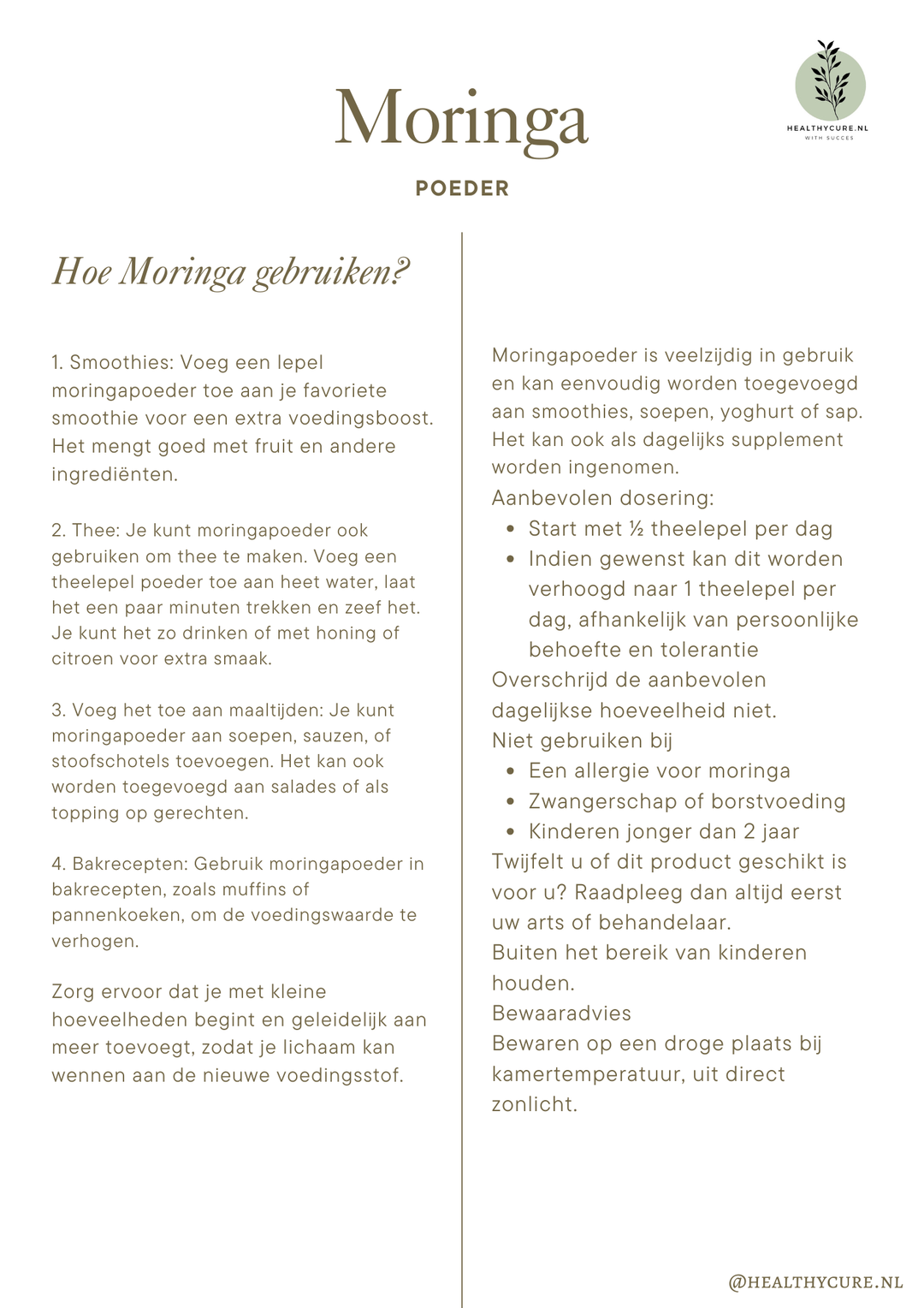 Moringa poeder 30gram