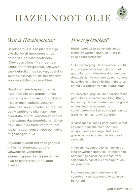 Hazelnootolie 50ml