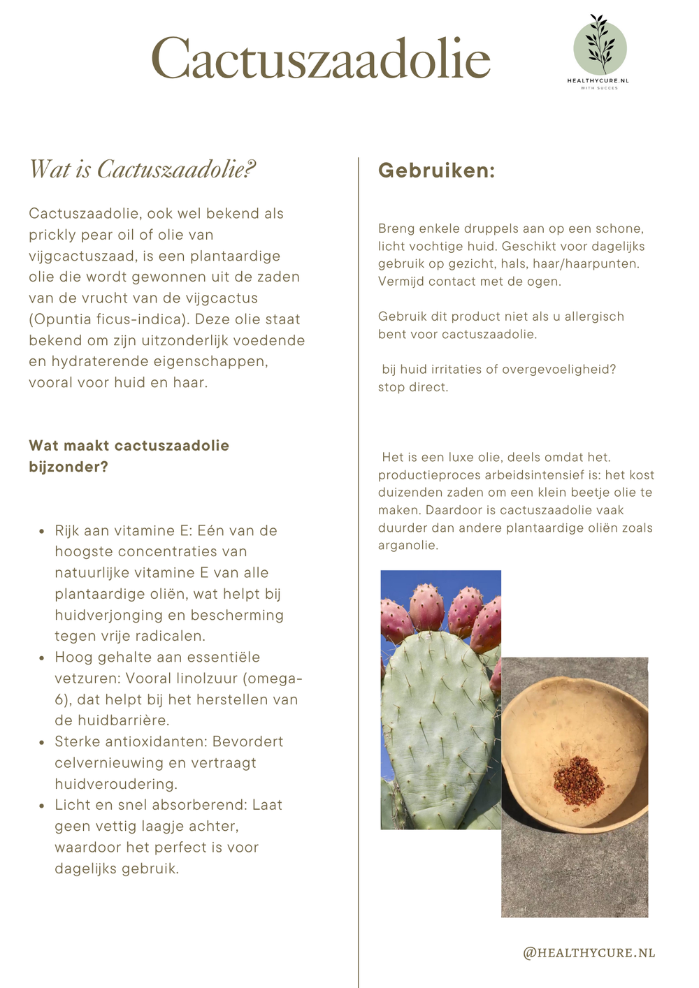 Cactuszaadolie 30ml