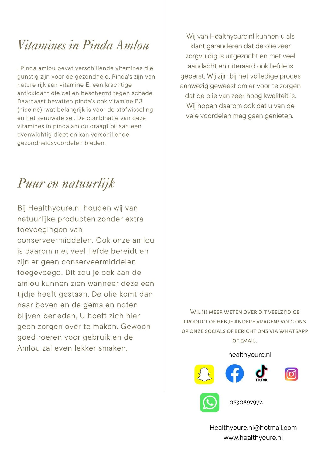 Amlou Cacahuète 350 grammes