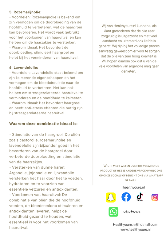 HairCure 50ml Nieuw!