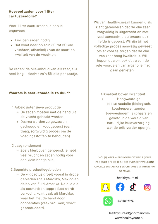Cactuszaadolie 30ml – Nieuw! Binnenkort beschikbaar – hou het in de gaten!