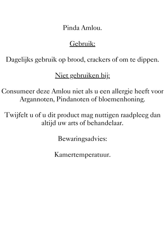 Amlou Cacahuète 350 grammes