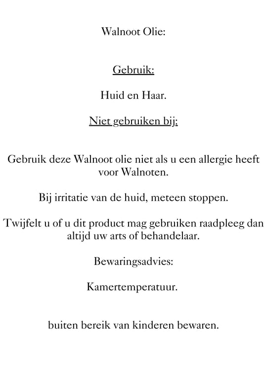 Walnootolie Cosmetisch 50ml