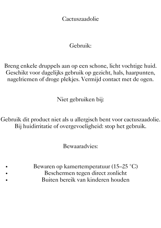 Cactuszaadolie 30ml – Nieuw! Binnenkort beschikbaar – hou het in de gaten!