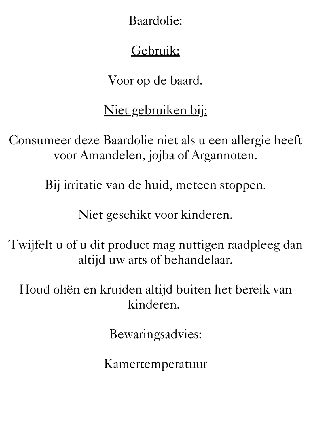 Baardolie 50ml