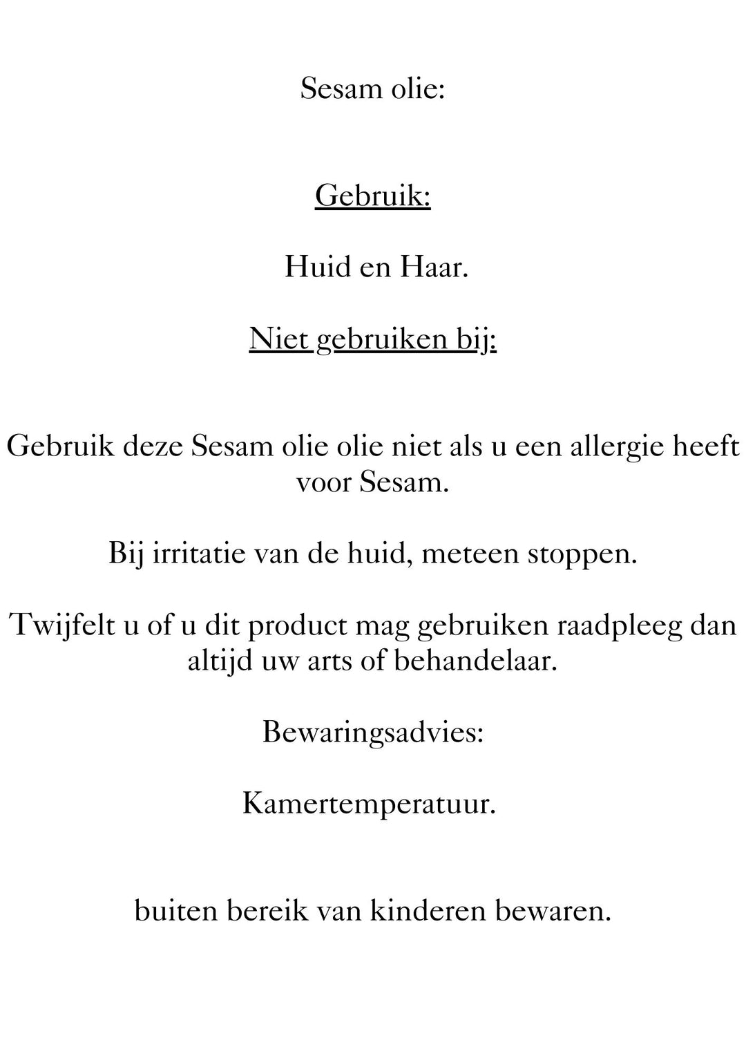 Sesamolie 50ml